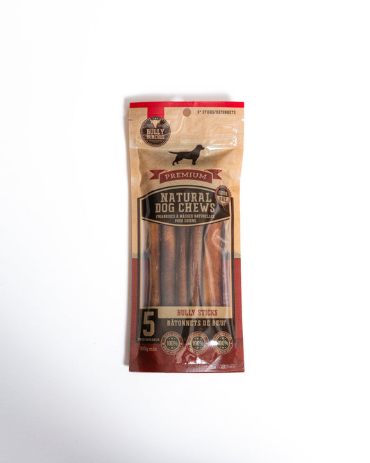 5PK x 6 inches Bully Sticks