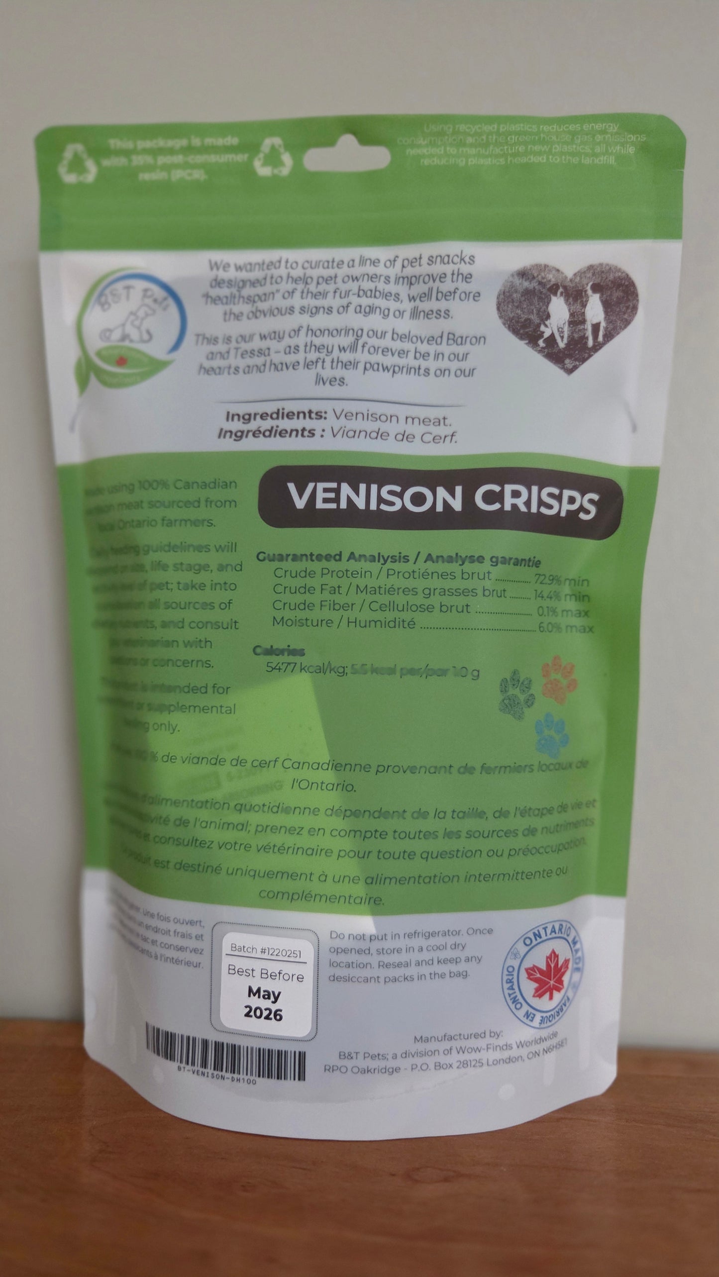 Venison Crisps